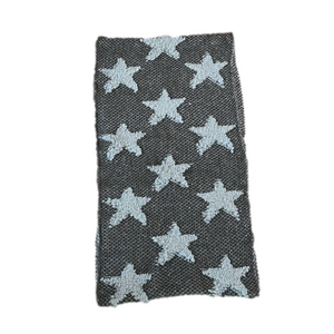 LOOK Tan Infinity Scarf with Stars